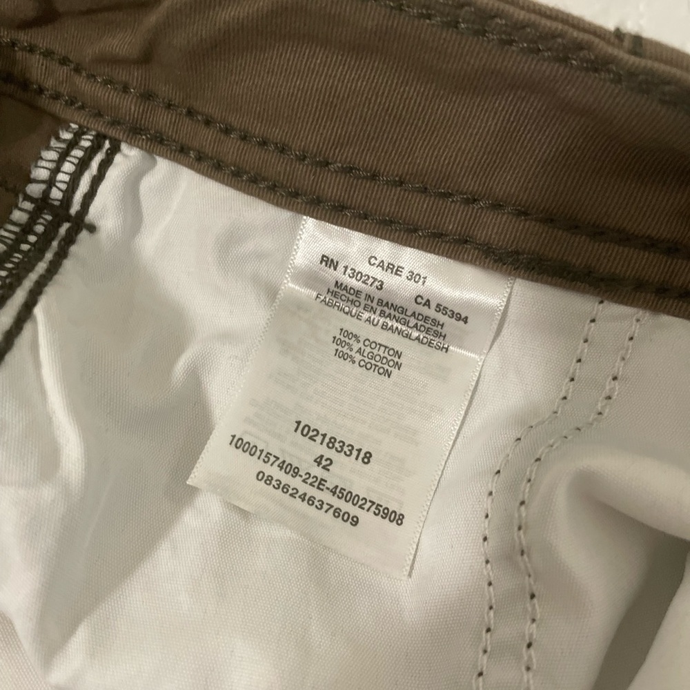 Lee Extreme Comfort Chino Shorts Stretch Flat Front Mens 42 Beige & blue BUNDLE - Picture 4 of 13